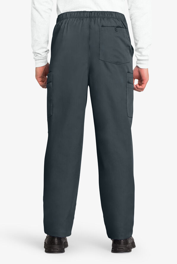 Cherokee Workwear Men's 7-Pocket Cargo Scrub Pants - Pewter - 2