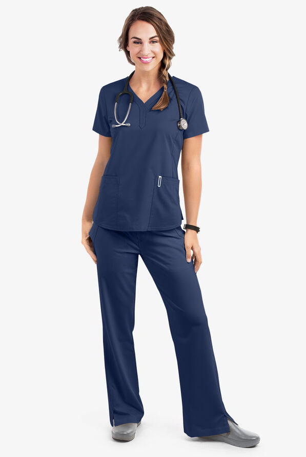 Pantalón médico Healing Hands Purple Label STRETCH Taylor Tall con 2 bolsillos para mujer - Navy - 2