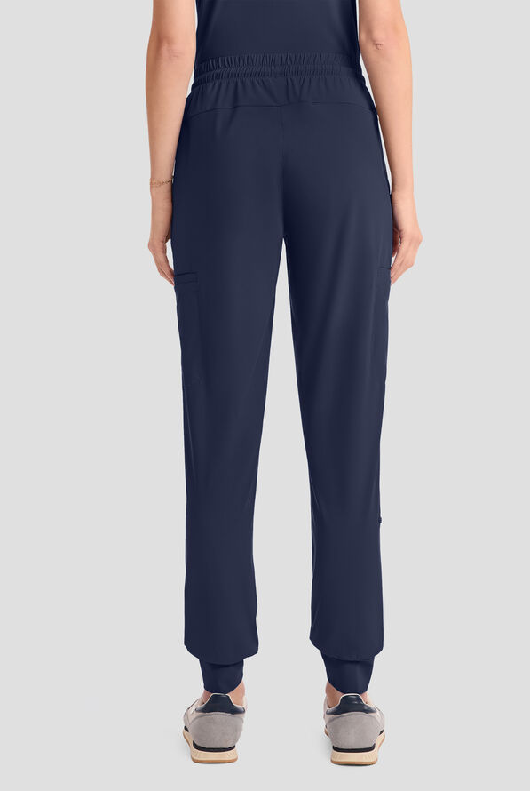 Pantal&oacute;n m&eacute;dico Infinity PURSUIT STRETCH estilo jogger con cord&oacute;n y 5 bolsillos para mujer - Navy - 4