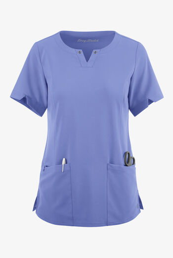 Blusa m&eacute;dica Easy STRETCH Amber con cuello con muesca y 4 bolsillos para mujer