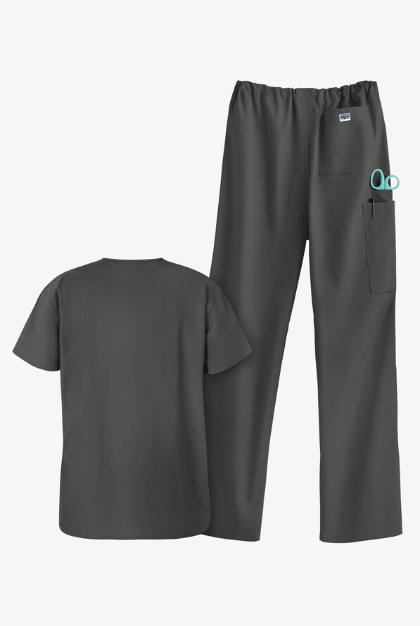 UA Strictly Scrubs Unisex Scrub Set - Pewter - 2