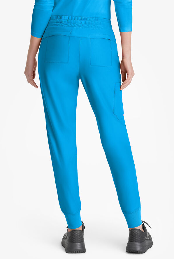 Skechers by Barco Slip-ins Pace Women's 5-Pocket STRETCH Cargo Jogger Scrub Pants - Bold Azure - 2