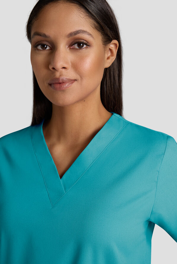 Strictly Scrubs Women's 4-Pocket Scrub Set - Teal - 3