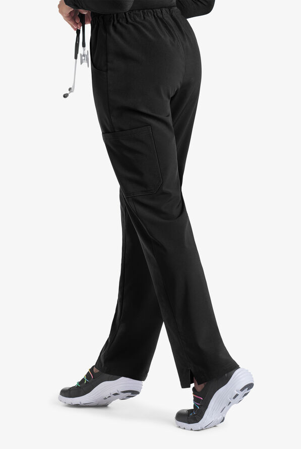 Strictly Scrubs Eden Women's 4-Pocket Drawstring Scrub Pants - Opal Black - 2