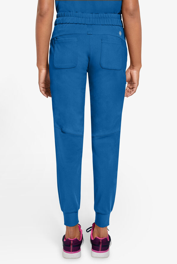 Healing Hands 360 Naya Women's 6-Pocket STRETCH Elastic Jogger Drawstring Scrub Pants - Royal - 3