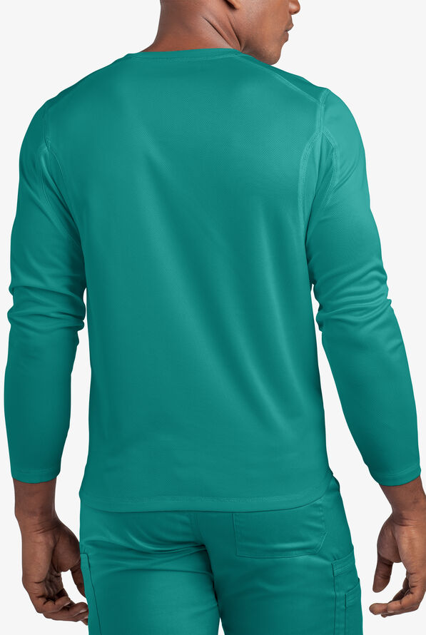 Advantage STRETCH Men's Long Sleeve Crew Neck Underscrub - Teal - 3