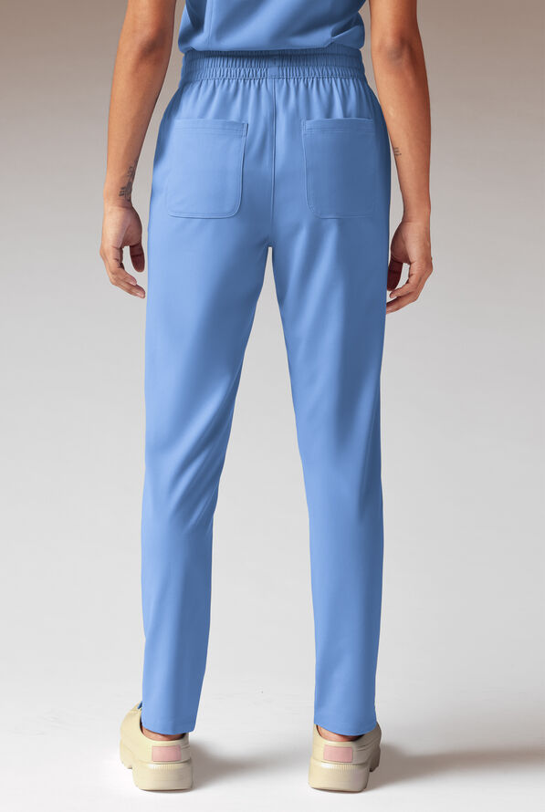 Hypothesis A-D All Duty Women’s 6-Pocket Slim Straight-Leg Scrub Pant - Ceil Blue - 2