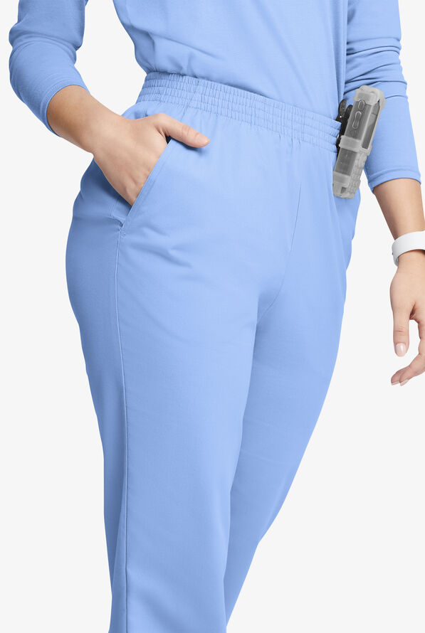 Butter-Soft Originals Women's 2-Pocket High Waisted Straight Leg Scrub Pants - Ceil Blue - 2
