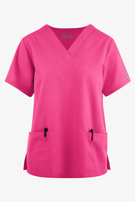Blusa médica Butter-Soft Originals con cuello en V y 2 bolsillos para mujer