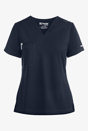 Grey's Anatomy by Barco Spandex STRETCH Bree Women's 1-Pocket Tuck In Scrub Top