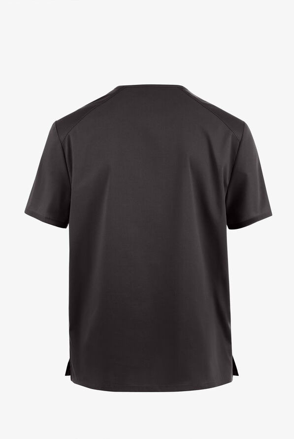 UA Exclusive Cherokee Workwear Professionals Active Men's 1-Pocket STRETCH V-Neck Scrub Top - Pewter - 2