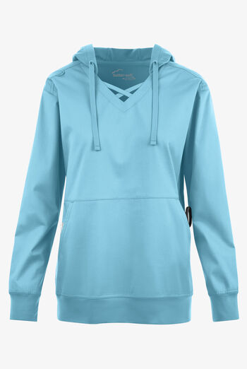Butter-soft STRETCH Women's 4-Pocket Pullover Scrub Hoodie