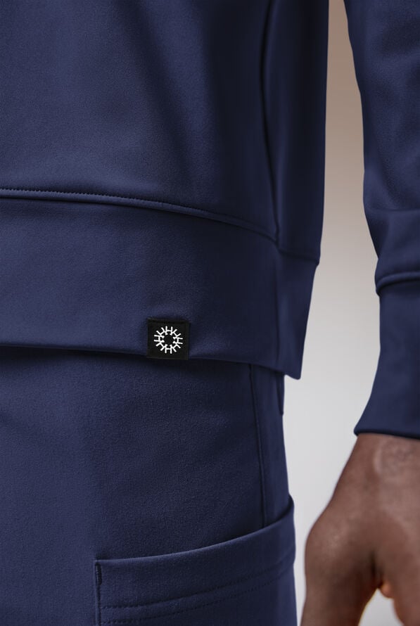 Hypothesis Omni Base Men's Knit Crew Neck Scrub Pullover - Navy - 4