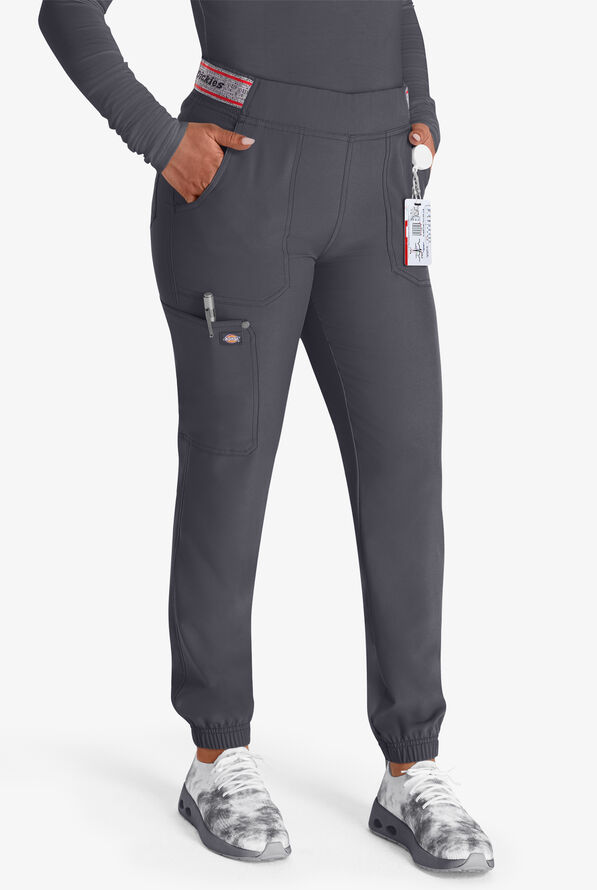Dickies EDS NXT Women's 5-Pocket Cargo Jogger Scrub Pants - Pewter - 1