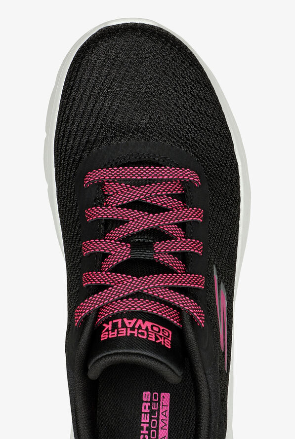 Skechers Performance Women's Go Walk Flex Alani Black Athletic Lace Up Nursing Shoes - Black - 2