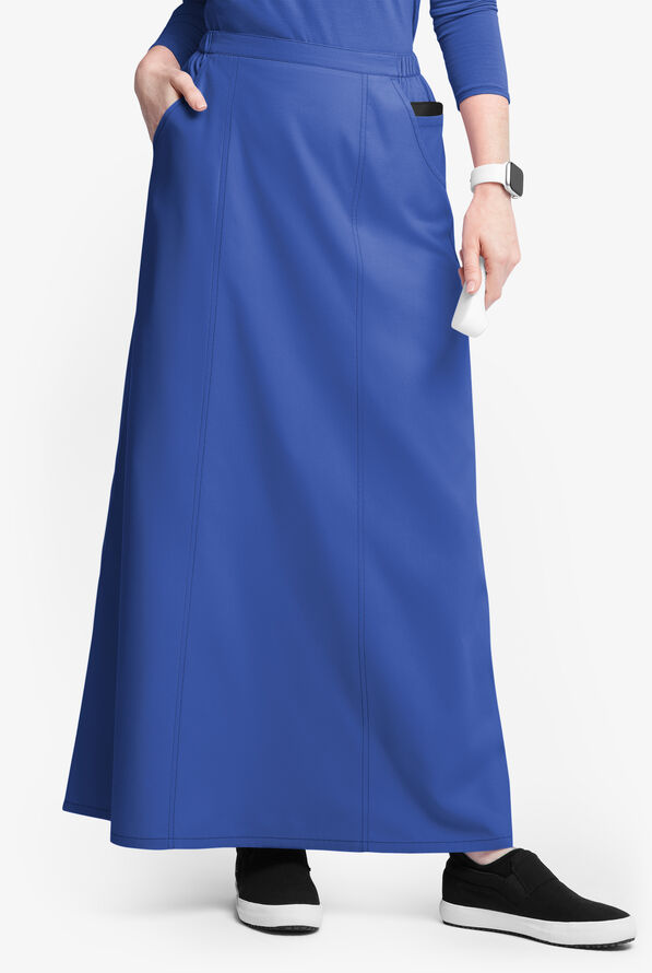 ButterSoft Originals Women's 4Pocket Ankle Length Gored Scrub Skirt