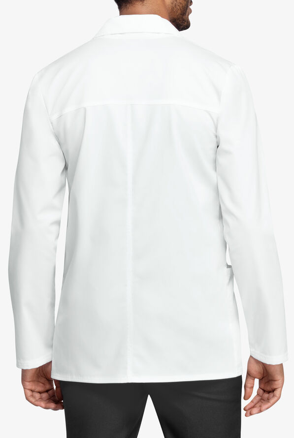 Cherokee Workwear Revolution Tech Men's 4-Pocket STRETCH Consultation Lab Coat - White - 2