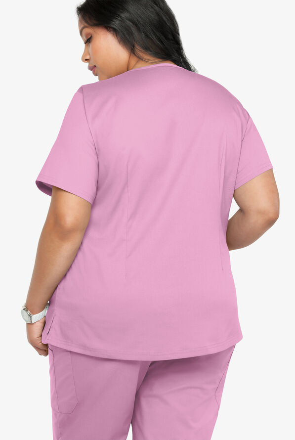 UA ButterSoft STRETCH VNeck Scrub Top, Plus Size Scrubs