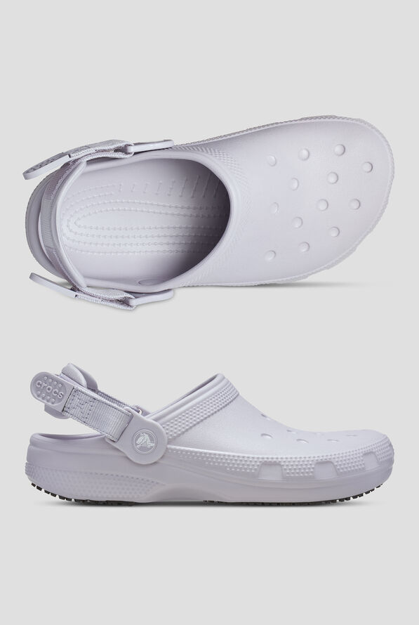 Crocs&trade; Unisex Mauve Mist Classic Slip Resistant Work Clog - null - 1