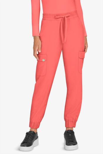 Planet koi Terra Women's 6-Pocket STRETCH Drawstring Waist Cargo Jogger Scrub Pants