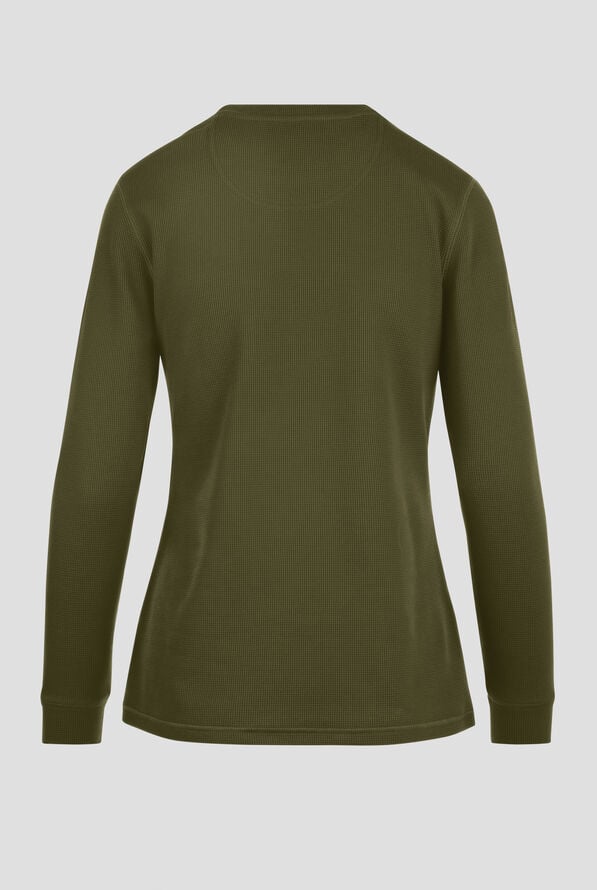Grey's Anatomy™ by Barco Evolve STRETCH Wanderlust Women's 1-Pocket Waffle Knit Underscrub - Fern - 2