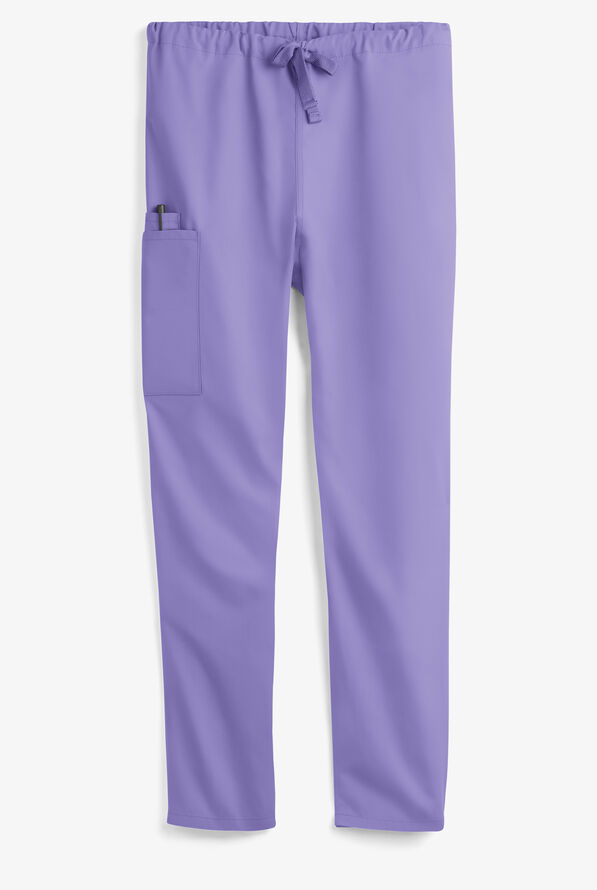 UA Best Buy Scrubs Unisex 3-Pocket Drawstring Pant - Dark Lilac - 1