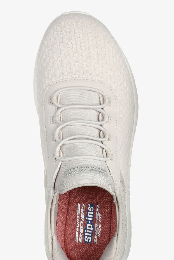 Skechers Bobs Women's SLIP-INS Sport Squad Chaos Off White Athletic Nursing Shoes - null - 2