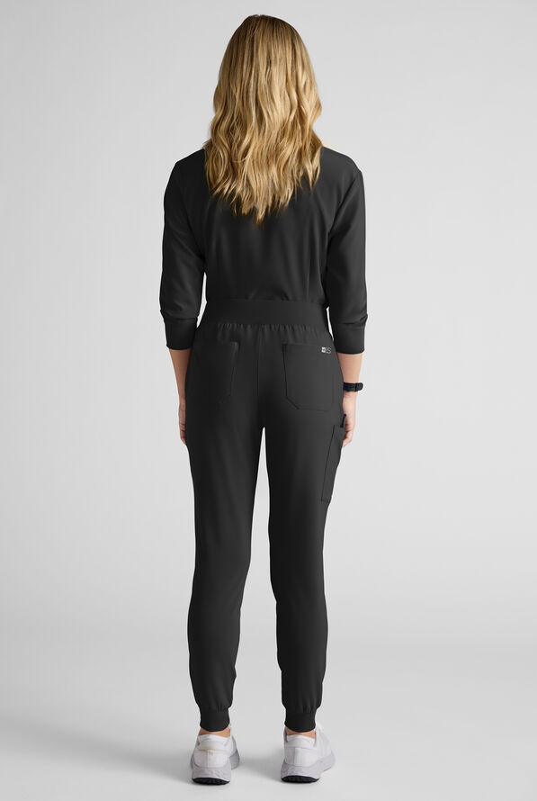 Easy STRETCH Women's Scrub Set - Onyx Black - 4