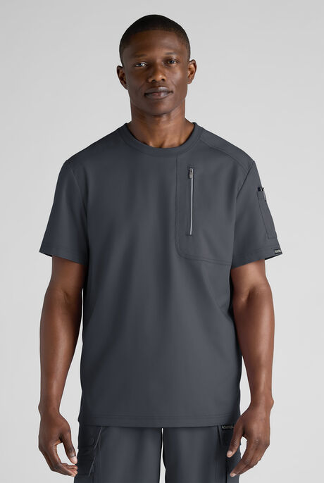 Advantage STRETCH Men's 3-Pocket Crew Neck Scrub Top