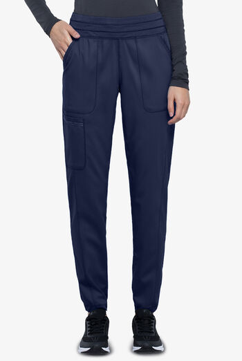 Cherokee Workwear Revolution Women's 5-Pocket STRETCH Elastic Waistband Half Jogger Scrub Pants