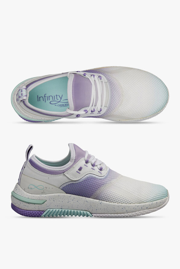Infinity by Cherokee Women's Dart Minty Fade Athletic Lace Up Nursing Shoes - null - 1