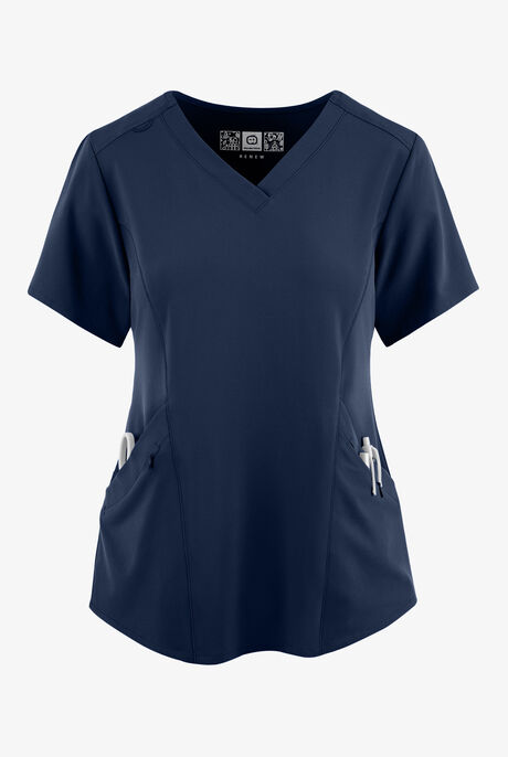 Wink Renew Women's 4-Pocket STRETCH V-Neck Scrub Top