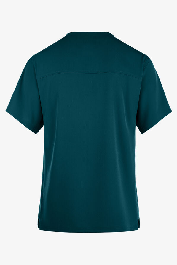 Skechers by Barco Structure Men's 1-Pocket STRETCH V-Neck Scrub Top - Bahama Blue - 3