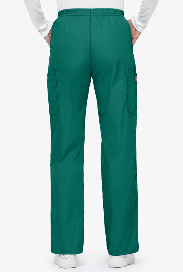 Pantalón médico Dickies EDS Signature petite de corte clásico con 4 bolsillos para mujer - Hunter - 2