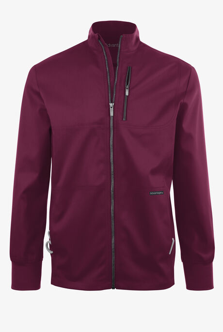 Advantage STRETCH Men's 4-Pocket Zip Front Warm-Up Scrub Jacket