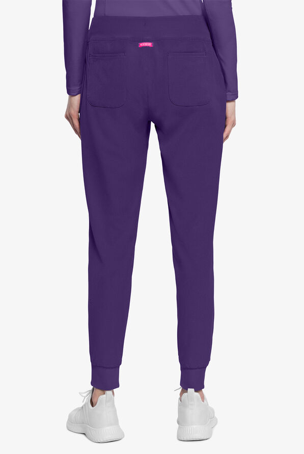 Med Couture Amp Women's 6-Pocket STRETCH Jogger Scrub Pant - Purple Surge - 4