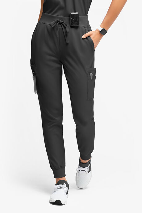 Pantalón médico WhisperLite YARA estilo cargo jogger con 10 bolsillos para mujer