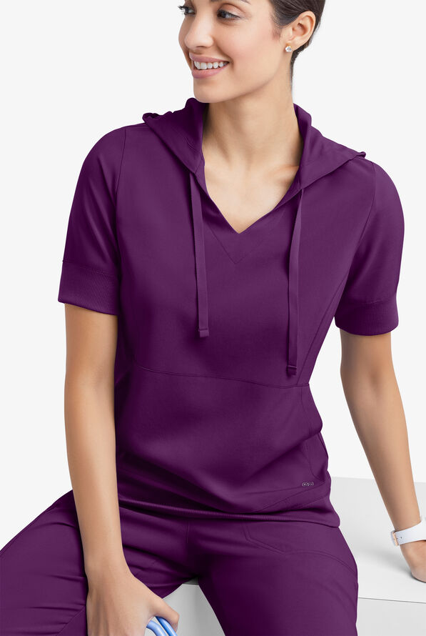Easy STRETCH True Short Sleeve PullOver Hoodie, Nursing Jackets