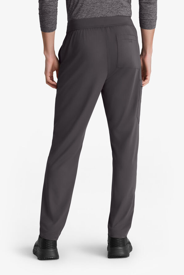 Skechers by Barco Slip-ins Rebound Men's 4-Pocket STRETCH Slim Straight Leg Cargo Scrub Pants - Pewter - 4