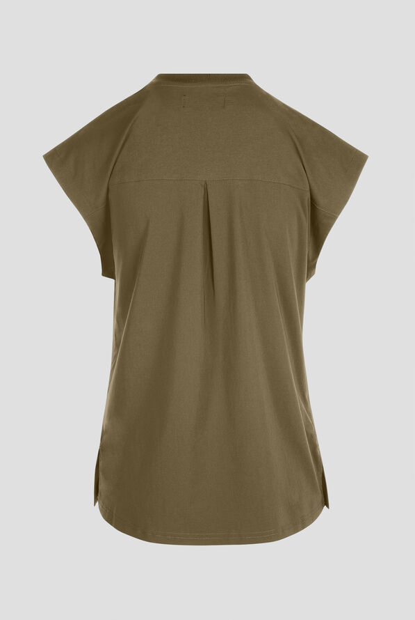 koi Basics Kenley Women's STRETCH Crew Neck Dolman Sleeve Scrub Top - Olive - 2