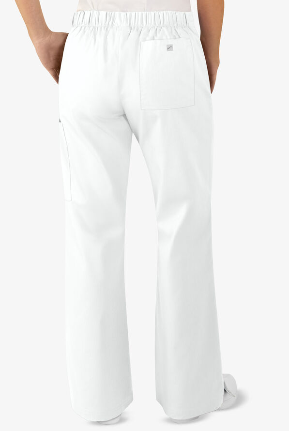 Pantalón médico Butter-Soft Core by UA™ Petite con cintura cruzada y 4 bolsillos para mujer - White - 2