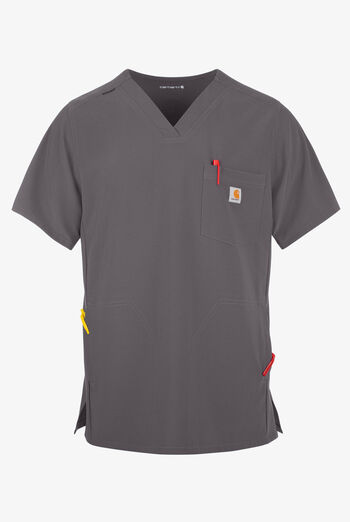 Camisa m&eacute;dica Carhartt Cross-Flex STRETCH con cuello en V y 3 bolsillos para hombre