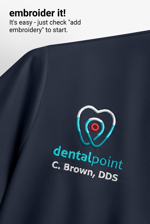 Grey's Anatomy by Barco Cora Women's 4-Pocket Crossover V-Neck Scrub Top - Steel Gray - 3