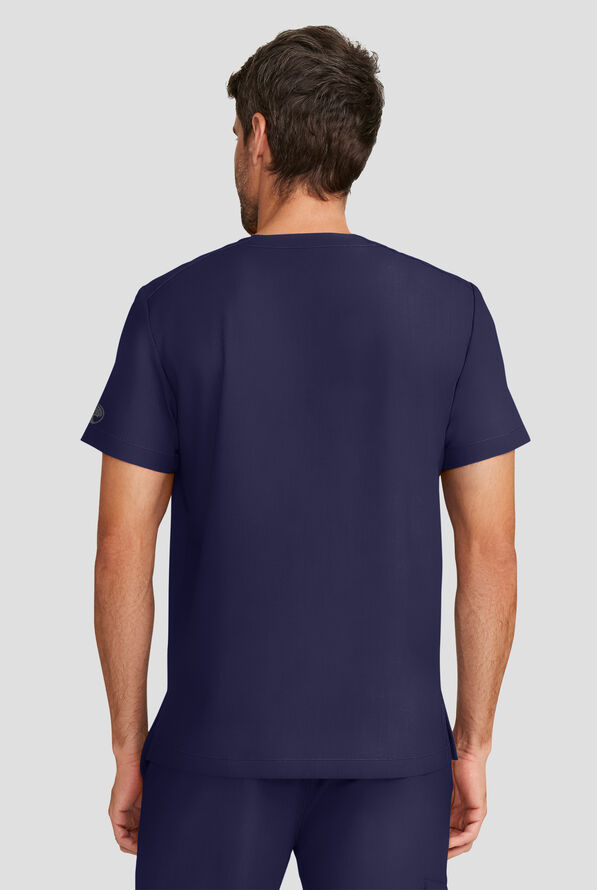 Camisa m&eacute;dica Healing Hands Quest STRET CH con cuello en V y 1 bolsillo para hombre - Navy - 4