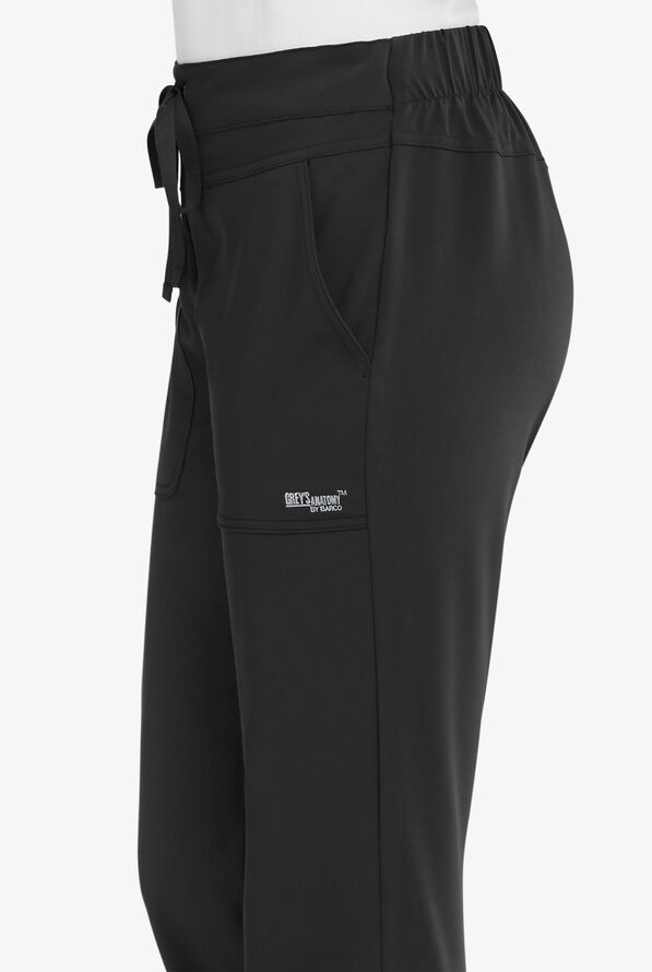 Grey's Anatomy&trade; by Barco Signature Callie Women's 3-Pocket STRETCH Low-Rise Scrub Pants - Tall - Black - 2