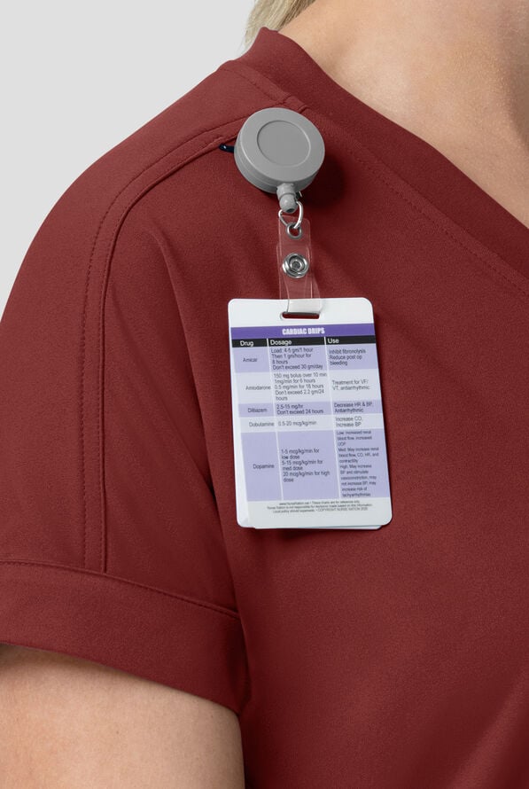 Blusa m&eacute;dica Carhartt Force&reg; Cross-Flex Knits STRETCH con cuello en V y 5 bolsillos para mujer - Amber Terrain - 3