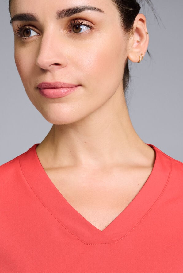 Hypothesis Women's Base 3 Pocket V-Neck Scrub Top - Radiant - 5