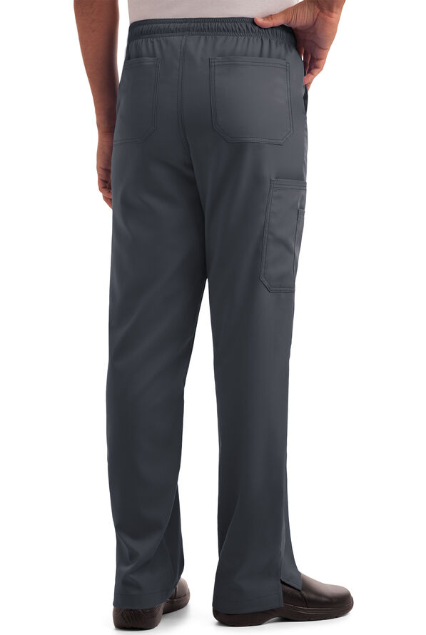 Strictly Scrubs Men's 6-Pocket Cargo Scrub Pants - Pewter - 2