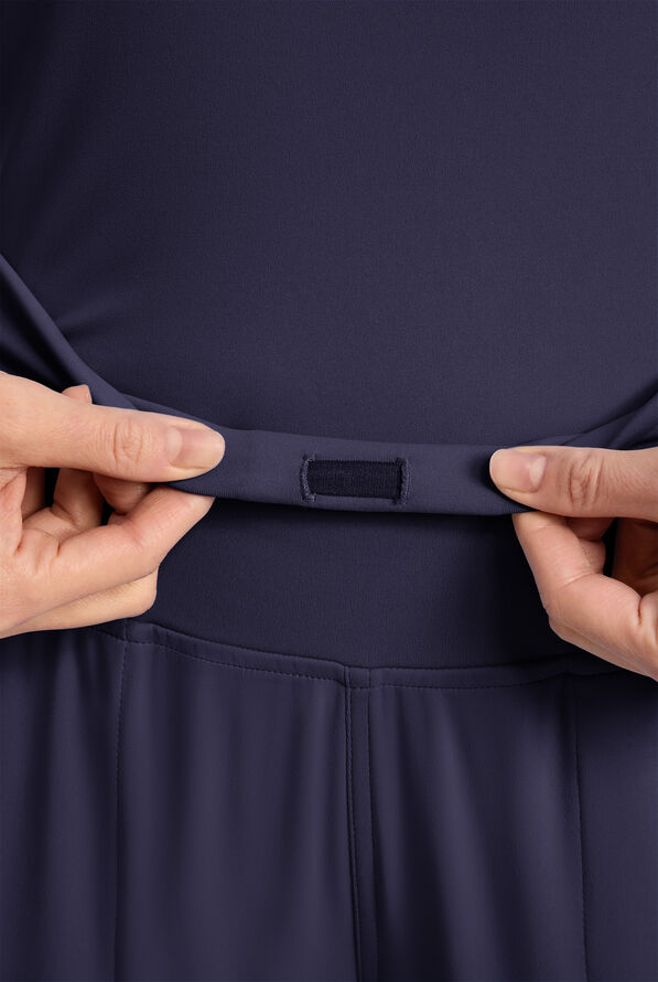 Cherokee Achieve Women's 5-Pocket STRETCH Cargo Jogger Knit Scrub Pants - Navy - 3