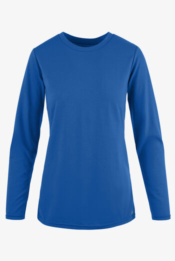 Camiseta médica manga larga Butter-Soft Originals con cuello redondo para mujer